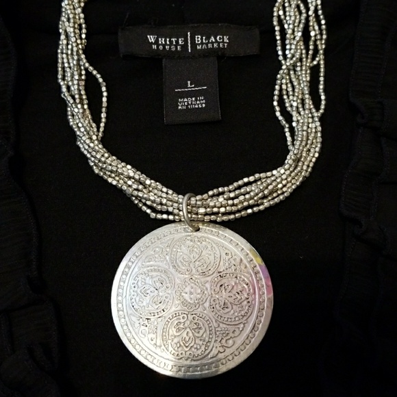 WHBM RUFFLE NECK TOP - Picture 2 of 6